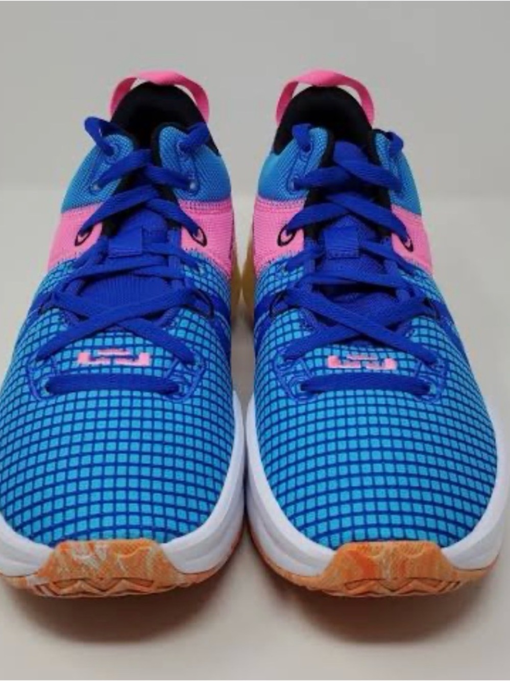 Nike Boys Blue and Pink Athletic Sneakers